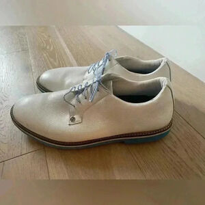 G/Fore Limited Edition Seasonal Gallivanter Golf Shoes 2021 - Snow/Mykonos Size